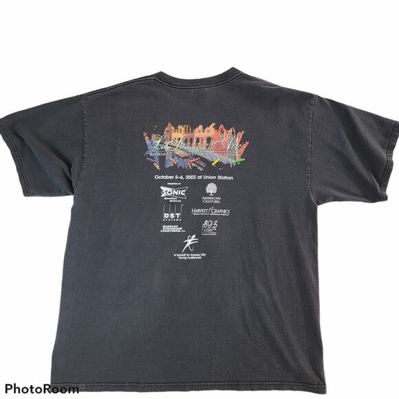 La Strada dell Arte street painting KCMO black tee XL - Picture 5 of 6